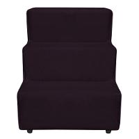 Escadinha Pet 3 Degraus Cachorro E Gato Veludo Roxo