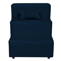 Escadinha Pet 3 Degraus Cachorro E Gato Veludo Azul Marinho - 1