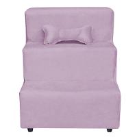 Escadinha Pet 3 Degraus Cachorro E Gato Veludo Lilás - 1