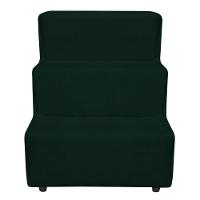 Escadinha Pet 3 Degraus Cachorro E Gato Veludo Verde