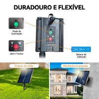 Pisca Cordão Varal Solar Natal 10 Lâmpadas Leds Amarelo 5m