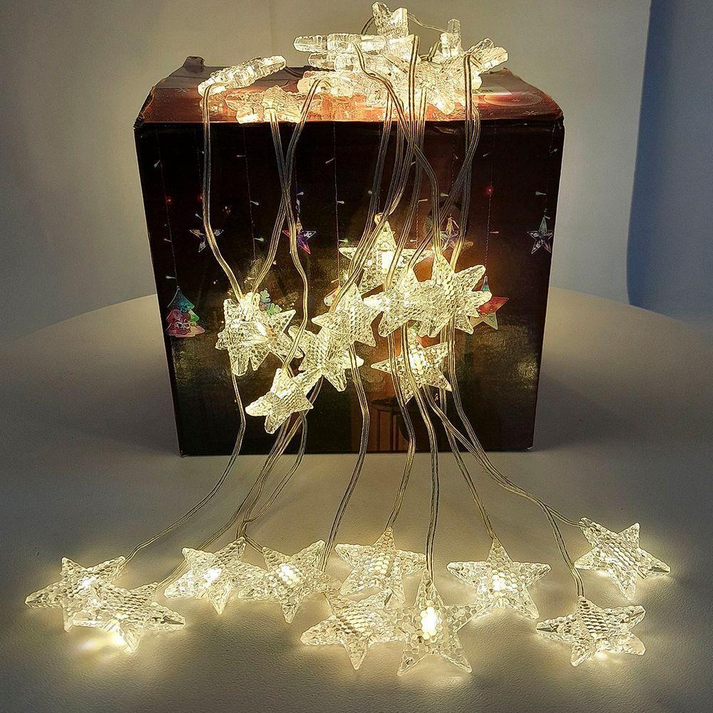 Pisca Cortina Estrelinhas Enfeite Natal 80 Led 3x1m 110-220v Amarelo - 2