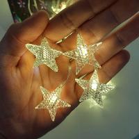 Pisca Cortina Estrelinhas Enfeite Natal 80 Led 3x1m 110-220v Amarelo - 3