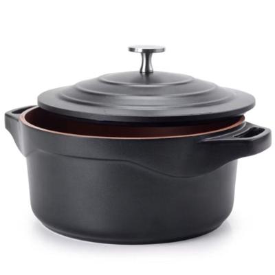 Caçarola LC1862 Alumínio com Revestimento Cerâmico Antiaderente 2,6L Tampa de Vidro Le Cook Vermelho