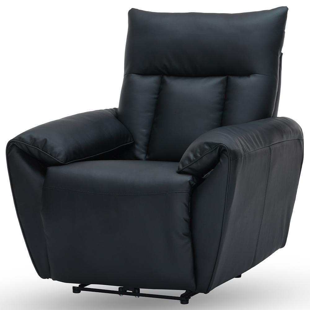 Poltrona Do Papai Reclinável Elétrica Com Massagem E Aquecimento Velutti L07 Couríssimo Preto - Lyam - 6