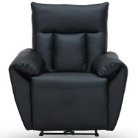 Poltrona Do Papai Reclinável Elétrica Com Massagem E Aquecimento Velutti L07 Couríssimo Preto - Lyam - 2