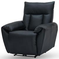 Poltrona Do Papai Reclinável Elétrica Com Massagem E Aquecimento Velutti L07 Couríssimo Preto - Lyam - 6