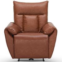 Poltrona Do Papai Reclinável Elétrica Com Massagem E Aquecimento Velutti L07 Couríssimo Marrom - Lyam - 2