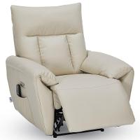 Poltrona Do Papai Reclinável Elétrica Com Massagem E Aquecimento Velutti L07 Couríssimo Bege - Lyam - 7