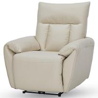 Poltrona Do Papai Reclinável Elétrica Com Massagem E Aquecimento Velutti L07 Couríssimo Bege - Lyam - 8