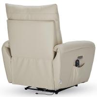 Poltrona Do Papai Reclinável Elétrica Com Massagem E Aquecimento Velutti L07 Couríssimo Bege - Lyam - 9