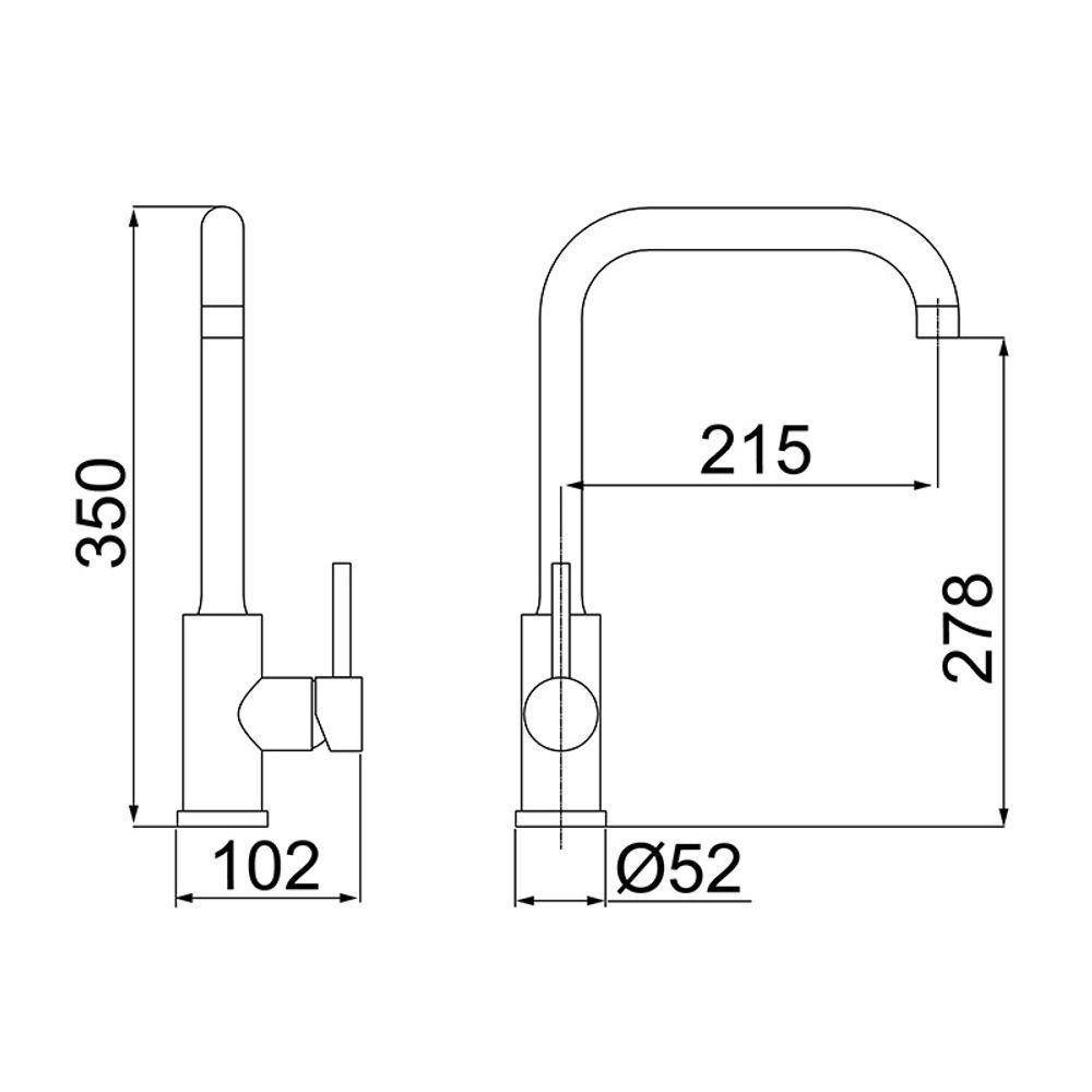 Torneira Misturador Monocomando Lorenzetti Loren Loft 2257 N82 De Bancada Níquel Escovado - 2