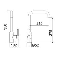 Torneira Misturador Monocomando Lorenzetti Loren Loft 2257 N82 De Bancada Níquel Escovado - 2