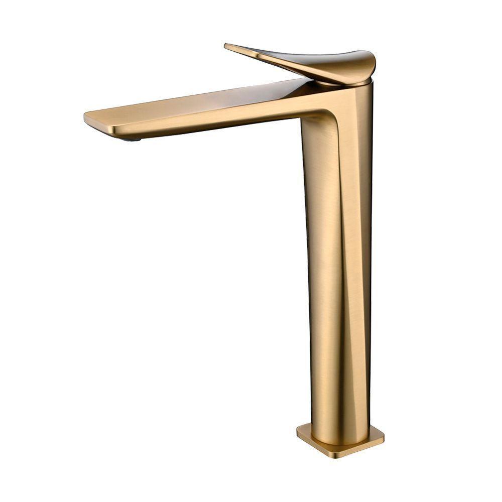 Torneira Misturador Monocomando Lorenzetti Loren Neo 2877 G92 De Bancada Brushed Gold - 1
