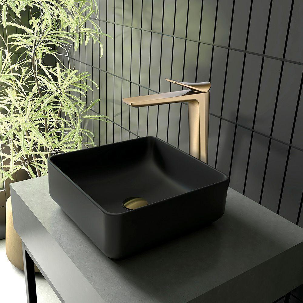 Torneira Misturador Monocomando Lorenzetti Loren Neo 2877 G92 De Bancada Brushed Gold - 2