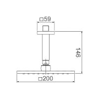 Chuveiro Lorenzetti Lorenquadra 5014 C16 De Teto Cromado - 2