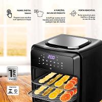 Fritadeira Airfryer Oven 12l Digital Premium Titanium Eaf12t 127v - Eos 127v - 2