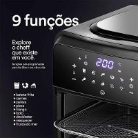 Fritadeira Airfryer Oven 12l Digital Premium Titanium Eaf12t 127v - Eos 127v