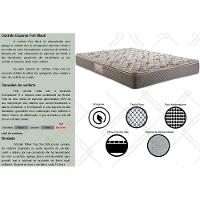 Cama Box Baú Solteiro: Colchão Anatômico Herval Ag65 Fort Black + Base Crc Suede Gray (88x188) - 2