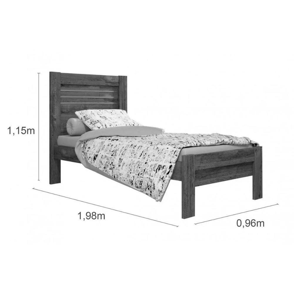 Cama Solteiro Safira Cinamomo - Tcil Móveis - 4