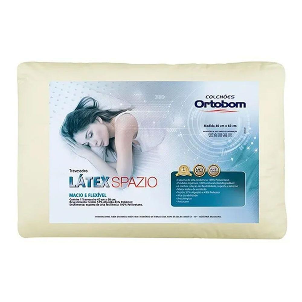Travesseiro Látex Spazio 40x60 - Ortobom - 1