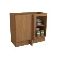 Balcão De Cozinha Canto Reto Vibra T626 C- 1 Porta S- Tampo 98cm Canela Lacca - Kappesberg - 3