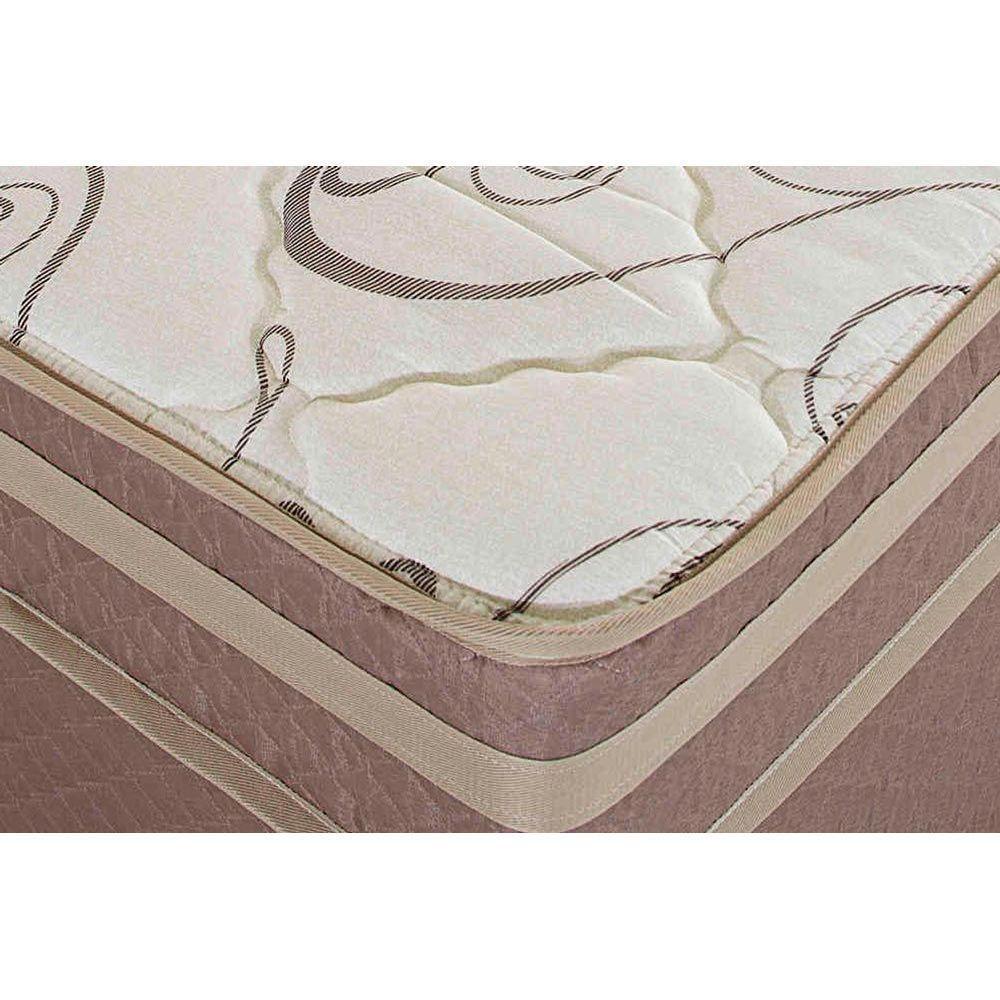 Cama Box Baú Solteiro: Colchão Molas Bonnel Herval Assis + Base Crc Suede Brown (88x188) - 6