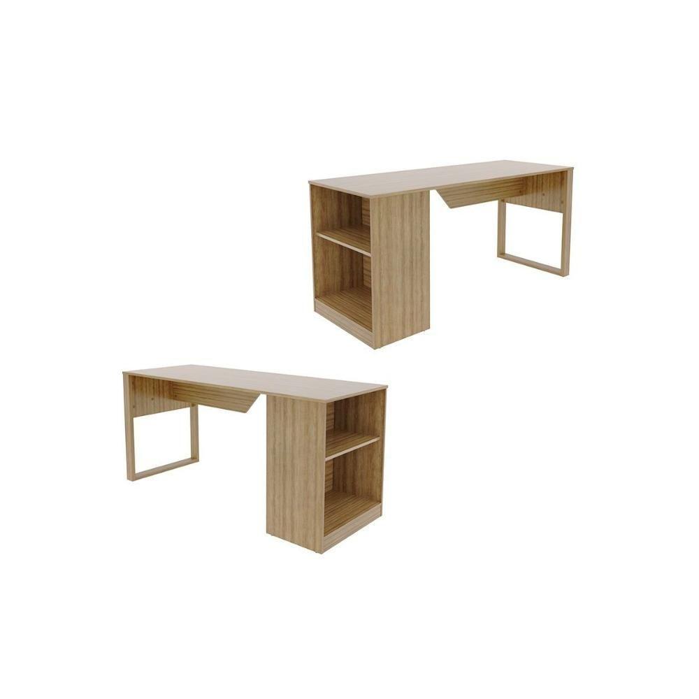 Mesa De Computador Me4182 C- Prateleira Amêndoa - Tecno Mobili - 4