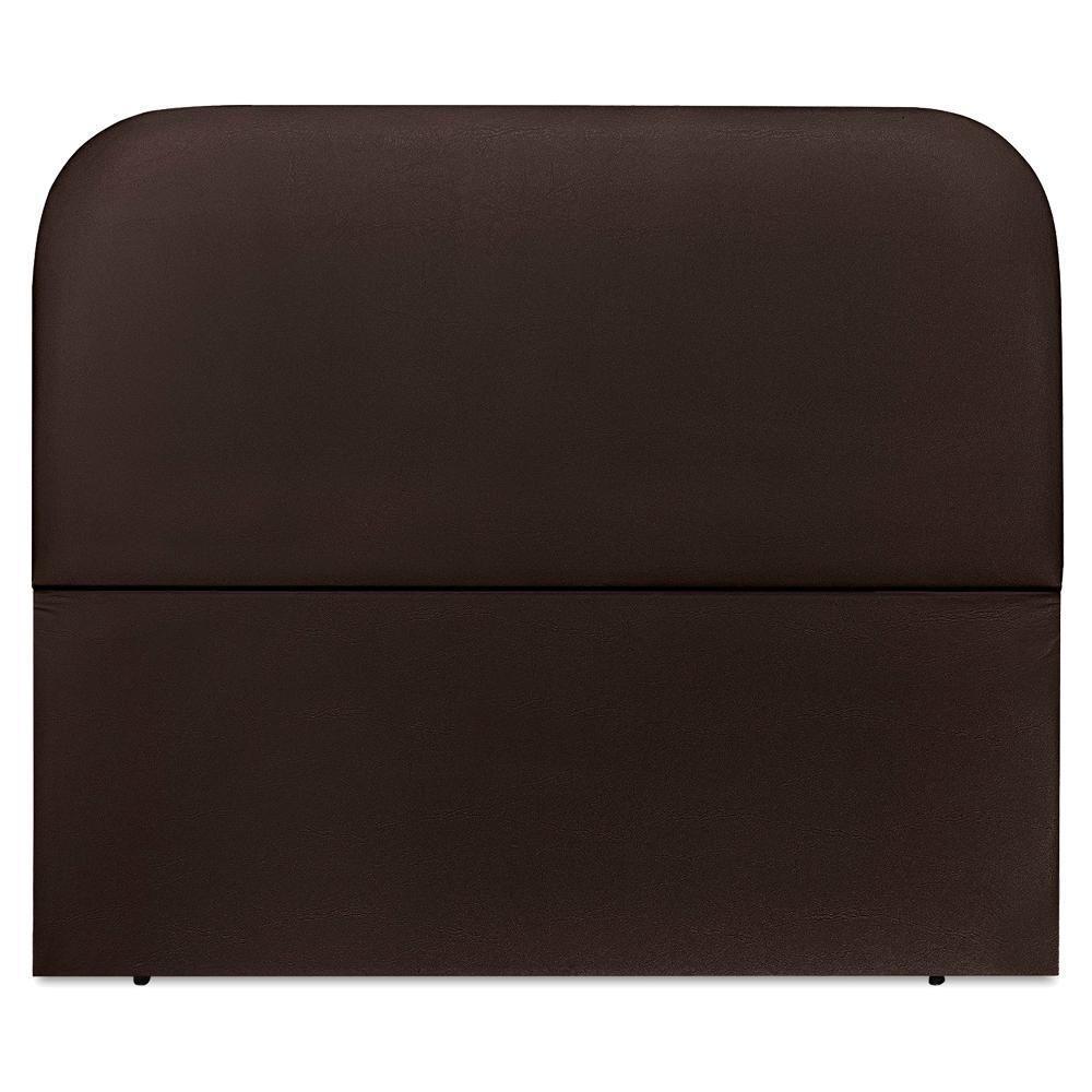 Cabeceira Casal 140 Cm Com Frame Alana Corino Marrom Artte Marrom - 5
