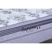 Cama Box Baú Solteiro: Colchão Molas Masterpocket Ensacadas Paropas Supremo Gray + Base Crc Suede Gray (88x188) - 3