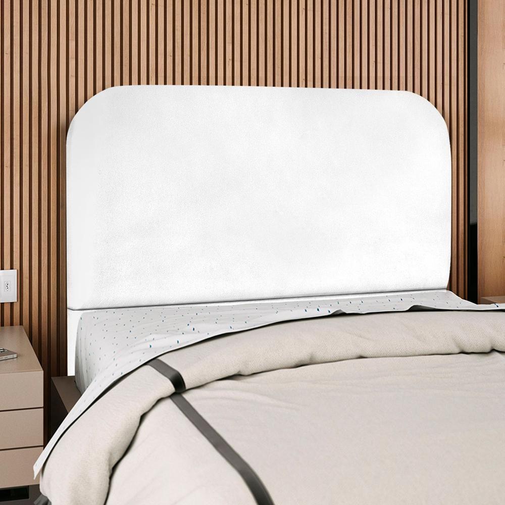Cabeceira Casal 140 Cm Com Frame Alana Corino Branco Artte Branco - 2