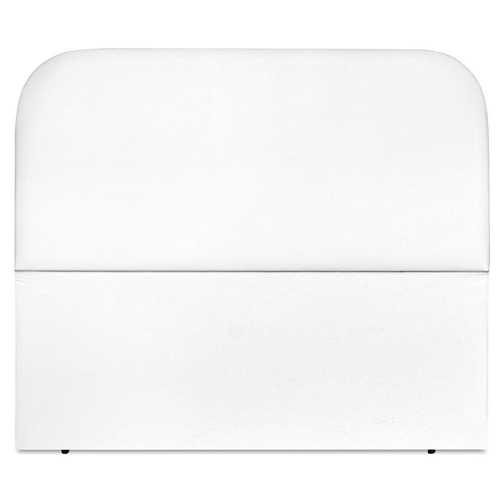 Cabeceira Casal 140 Cm Com Frame Alana Corino Branco Artte Branco - 5