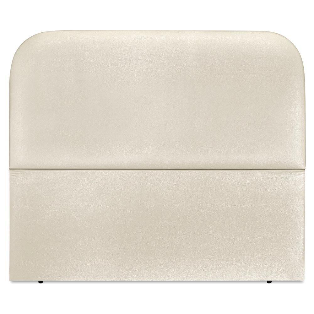 Cabeceira Casal 140 Cm Com Frame Alana Corino Bege Artte Bege - 5