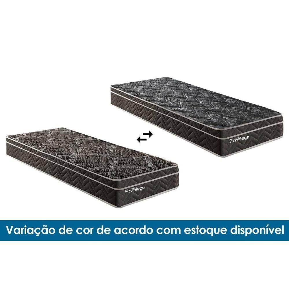 Cama Box Baú Queen: Colchão Molas Ensacadas Paropas Privilege + Base Crc Suede Black (158x198) - 6