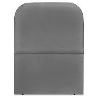 Cabeceira Solteiro 100 Cm Com Frame Alana Corino Cinza Artte Cinza - 5