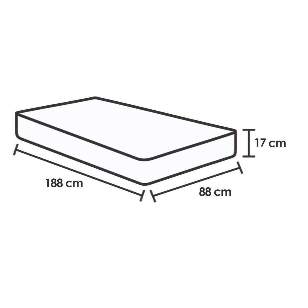 Cama Box Baú Solteiro: Colchão Anatômico Herval D60 - Ag65 Timeless + Base Crc Suede Gray (88x188) - 2