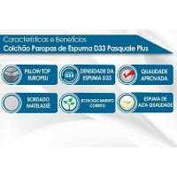 Conjunto Box Baú Solteiro: Colchão Espuma Paropas D33 Pasquale Plus + Base Crc Linhão White (88x188) - 5