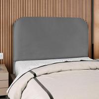 Cabeceira Casal 140 Cm Com Frame Alana Corino Cinza Artte Cinza - 2