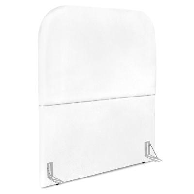 Cabeceira Solteiro 90 Cm Com Frame Alana Corino Branco Artte Branco