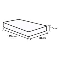 Cama Box Baú Solteiro: Colchão Anatômico Herval D60 - Ag65 Timeless + Base Crc Suede Gray (88x188) - 2