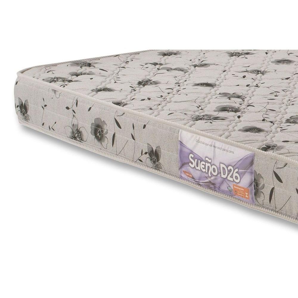 Conjunto Box Baú Solteiro: Colchão Espuma Herval D26 Sueño Liso + Base Crc Linhão White (88x188) - 4