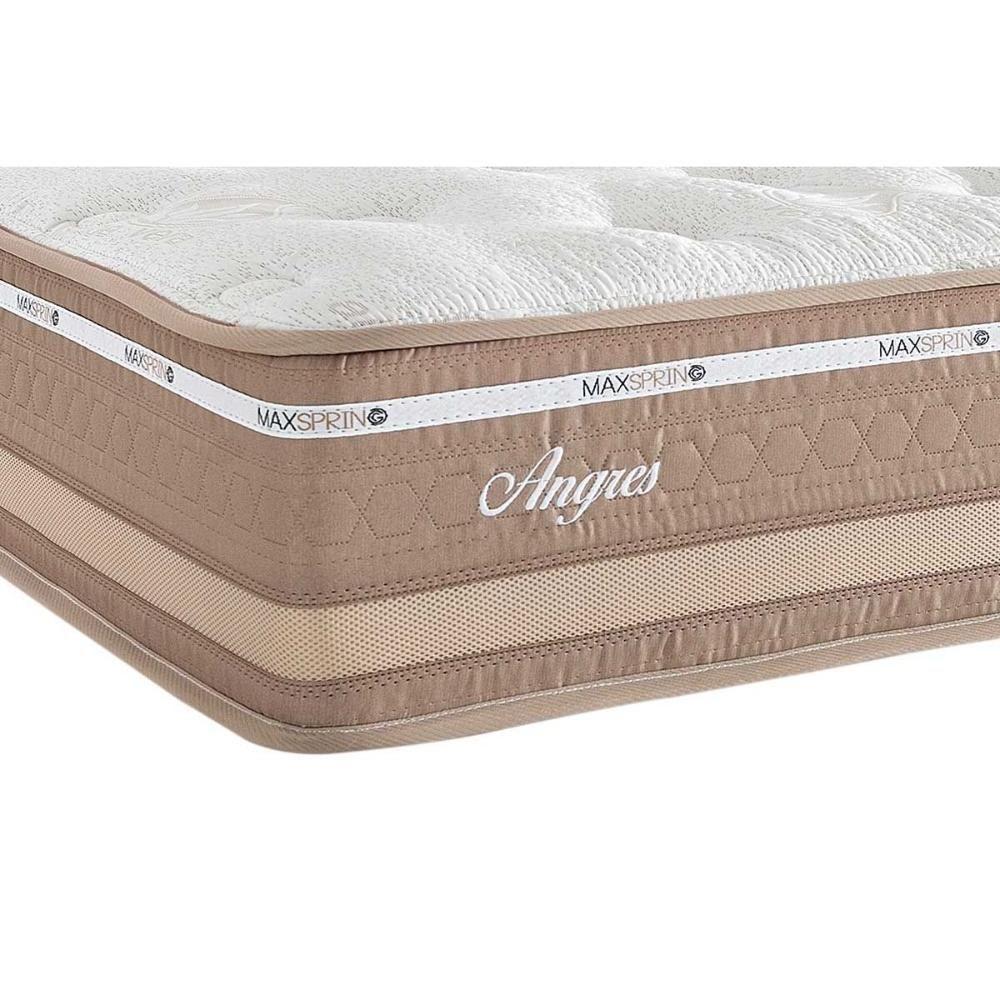 Cama Box Solteiro: Colchão Molas Ensacadas Herval Maxspring Angres + Base Crc Suede Clean (88x188) - 5