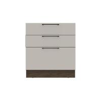 Balcão De Cozinha Amsterdam Ph 3133 C- 3 Gavetas E Divisor De Talheres S- Tampo 80cm Avela - Herval - 2