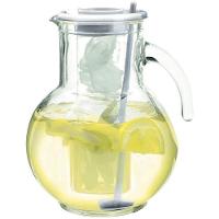 Bormioli Rocco Kufra Jarra Com Acessórios 22X17X17Cm 2L Vidro Transp Tampa Branca - 1