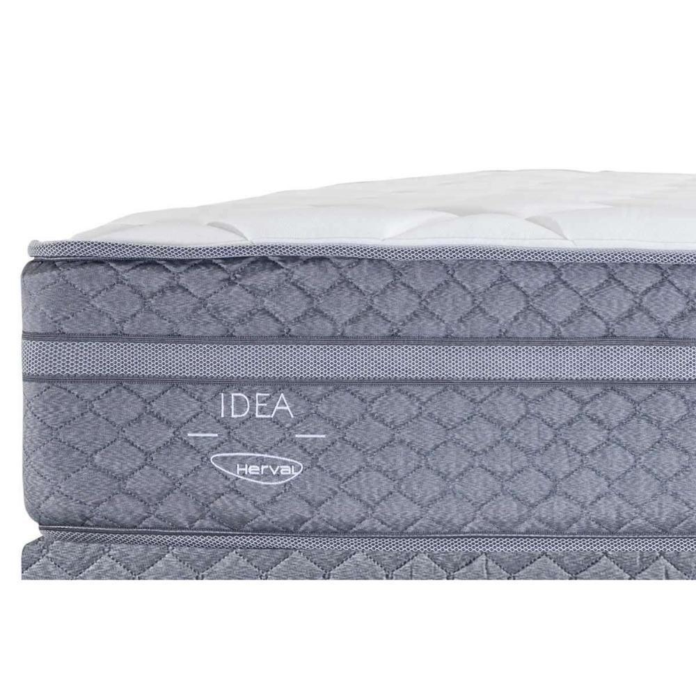 Conjunto Box Baú Solteiro: Colchão Molas Herval Maxspring C1780 + Base Crc Suede Gray (88x188) - 7