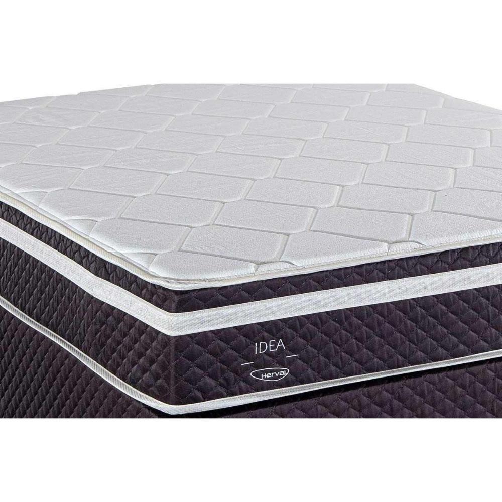Cama Box King: Colchão Molas Ensacadas Herval C1789 + Base Crc Suede Gray (193x203) - 7