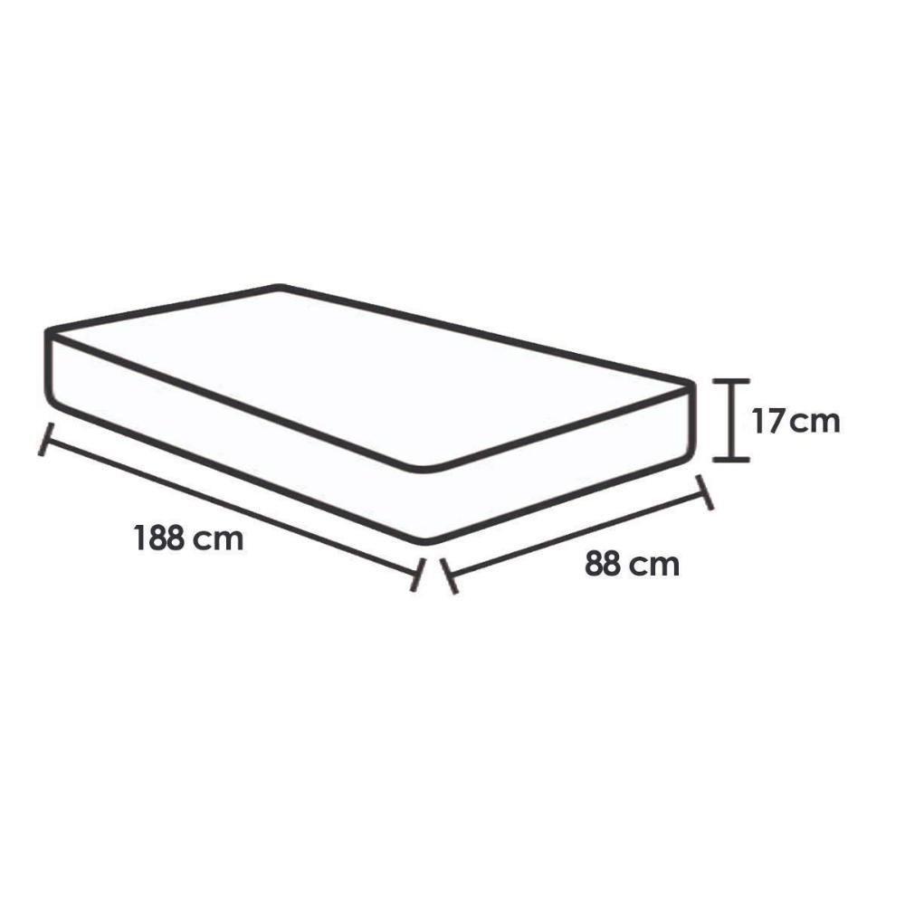 Cama Box Baú Solteiro: Colchão Ortopédico Herval Ag65 Frontier + Base Crc Linhão White (88x188) - 2