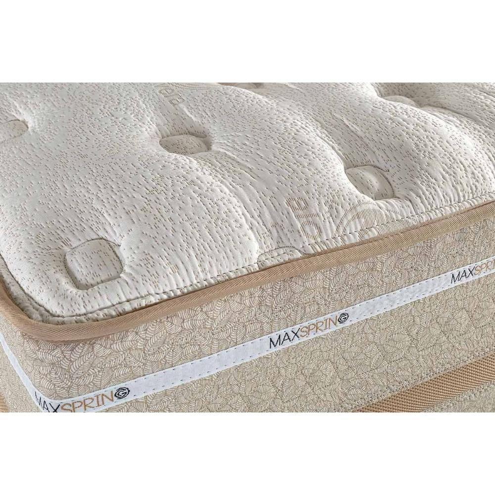 Conjunto Box Baú Casal: Colchão Molas Herval Maxspring C1626 + Base Crc Suede Clean (138x188) - 4