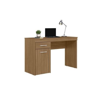 Mesa para Computador Retangular Vitória 1 Gaveta MDP 120cm Amêndoa