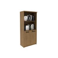 Armário De Escritório Me-4199 C- 2 Portas C- Chave E 2 Nichos Amêndoa - Tecno Mobili - 5